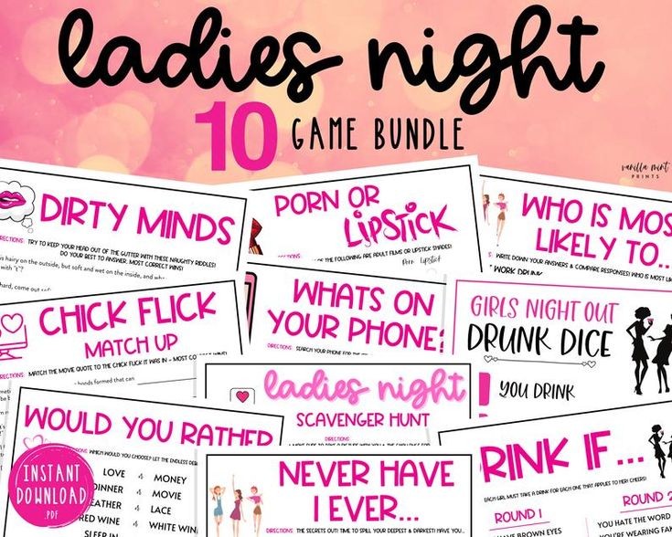 Ladies Night 10 Game BUNDLE Volume 1 | Ladies Night Party ...