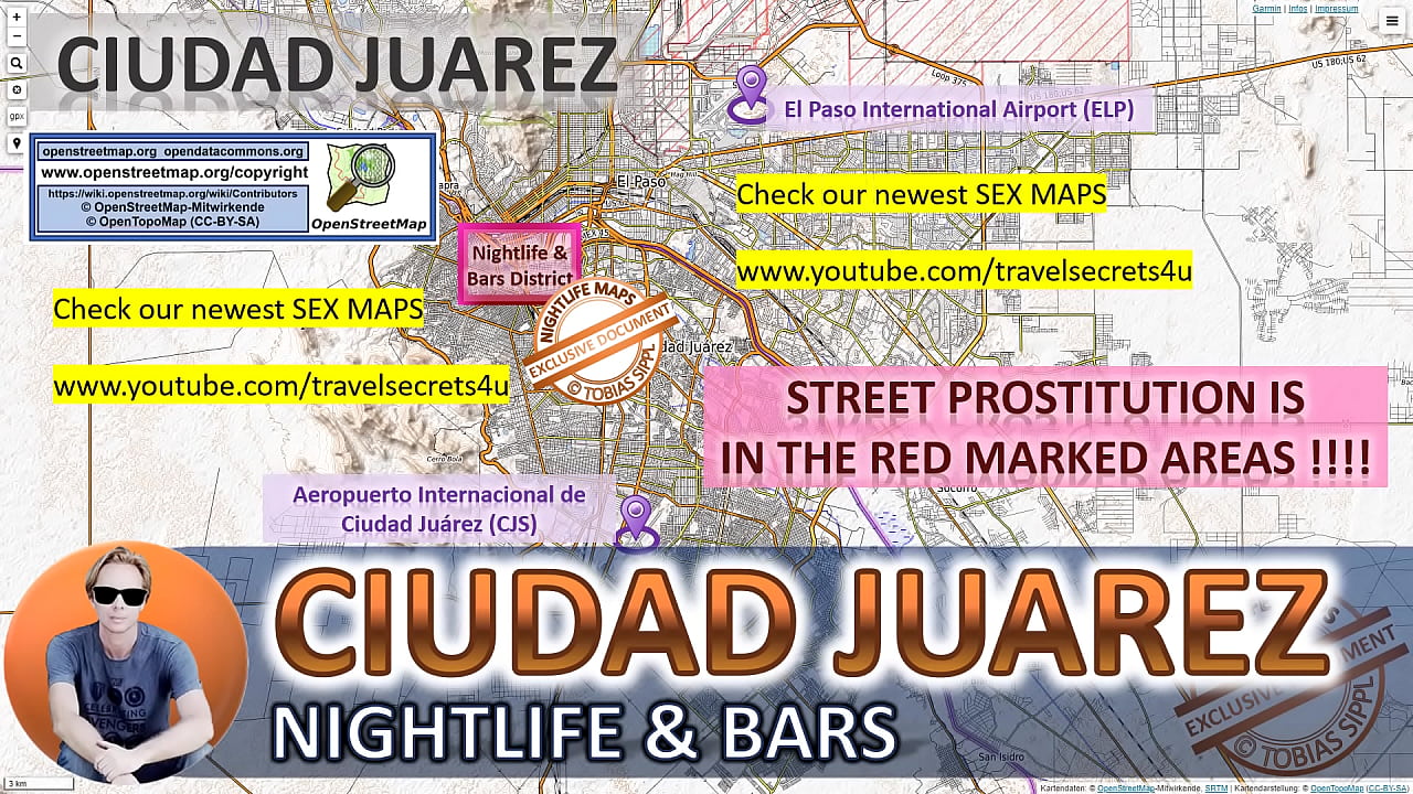 Street Prostitution Map of Ciudad Juarez, Mexico with Indication ...