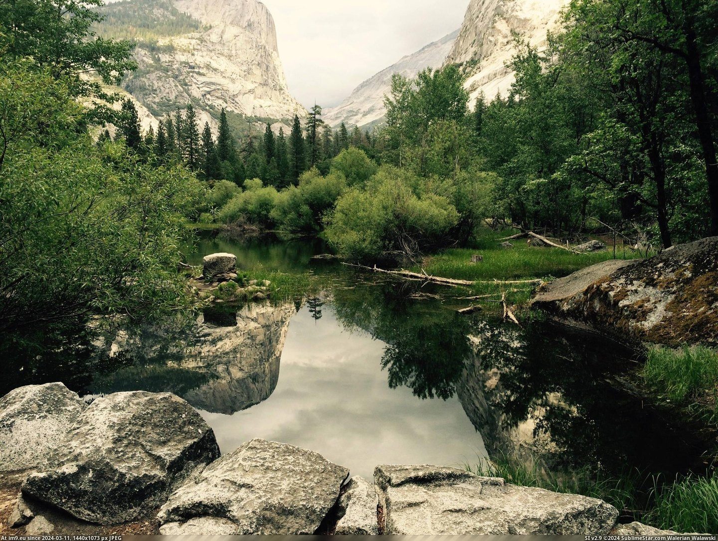 Pic. #Day #Time #Picture #Lake #Yosemite #Cloudy #Mirror #Park ...