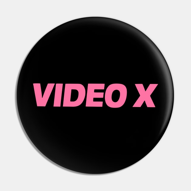 Video X - 80s Porn Mag Logo - Porn Mag Logo - Pin | TeePublic