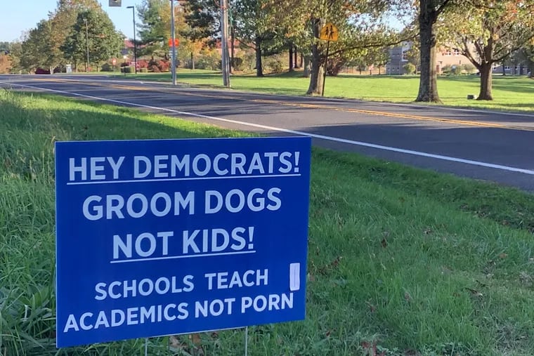 The Bucks County Democratic Committee want signs saying 'Groom ...