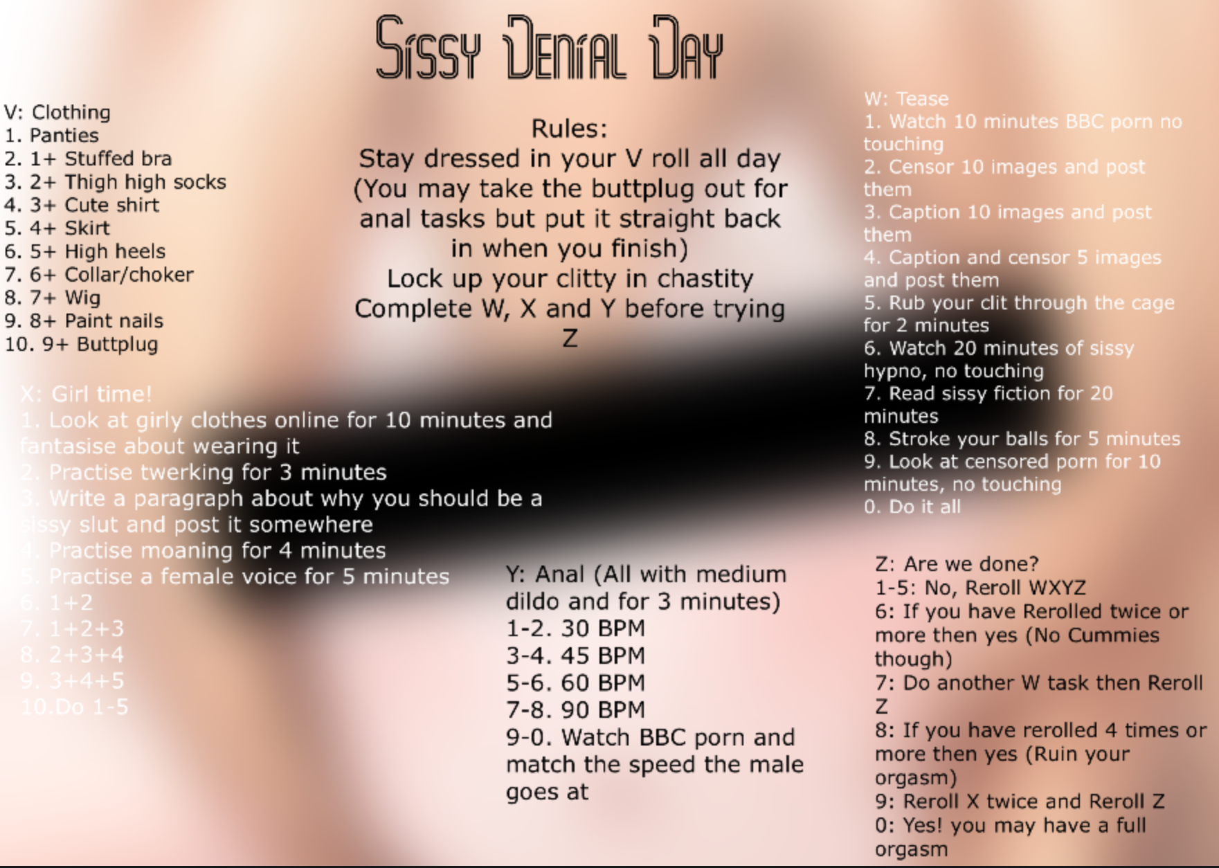 Sissy denial day - Fap Roulette