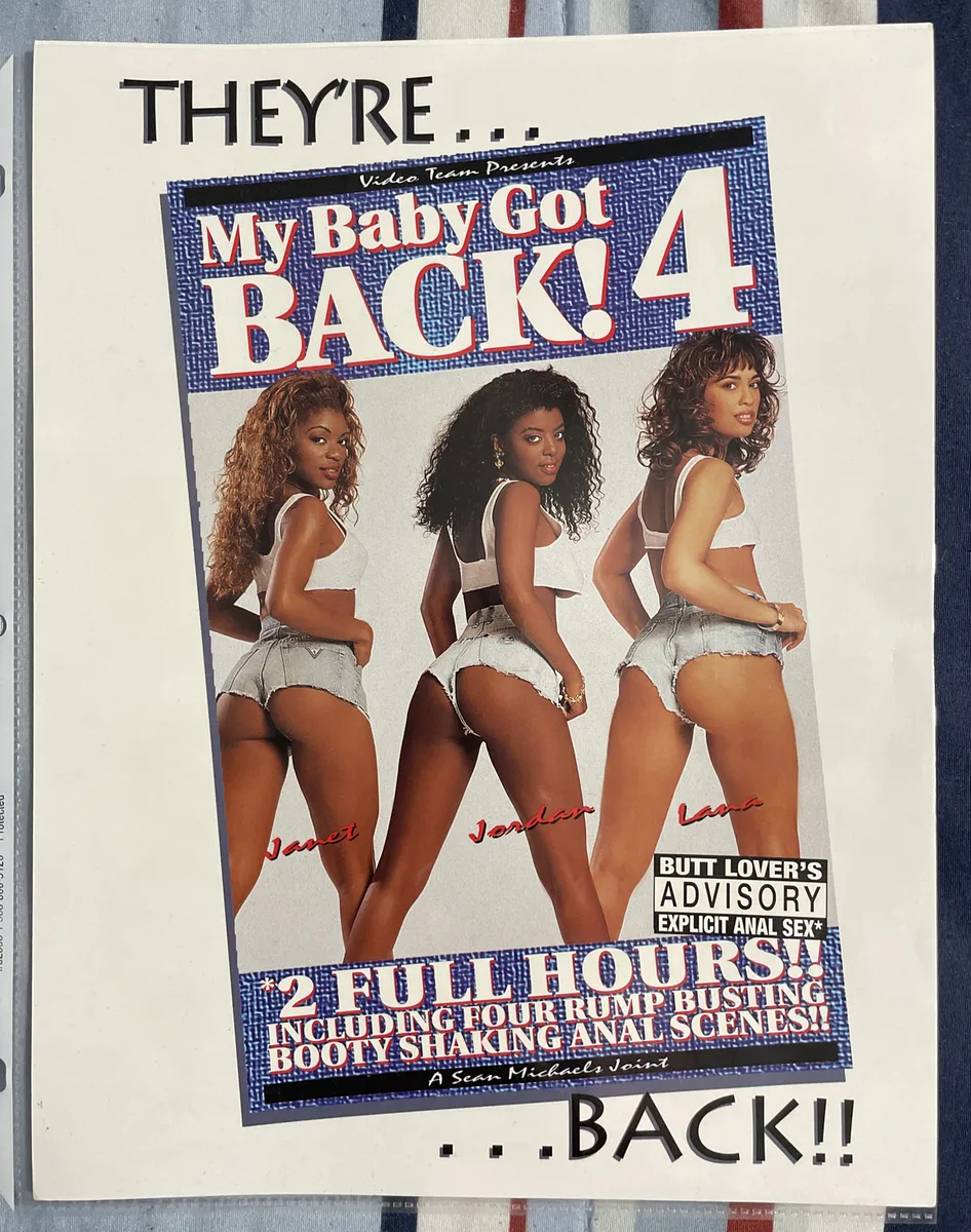 RARE PROMO “MY BABY GOT BACK 4” MOVIE POSTER - PORN STARS 8 1/2 X ...