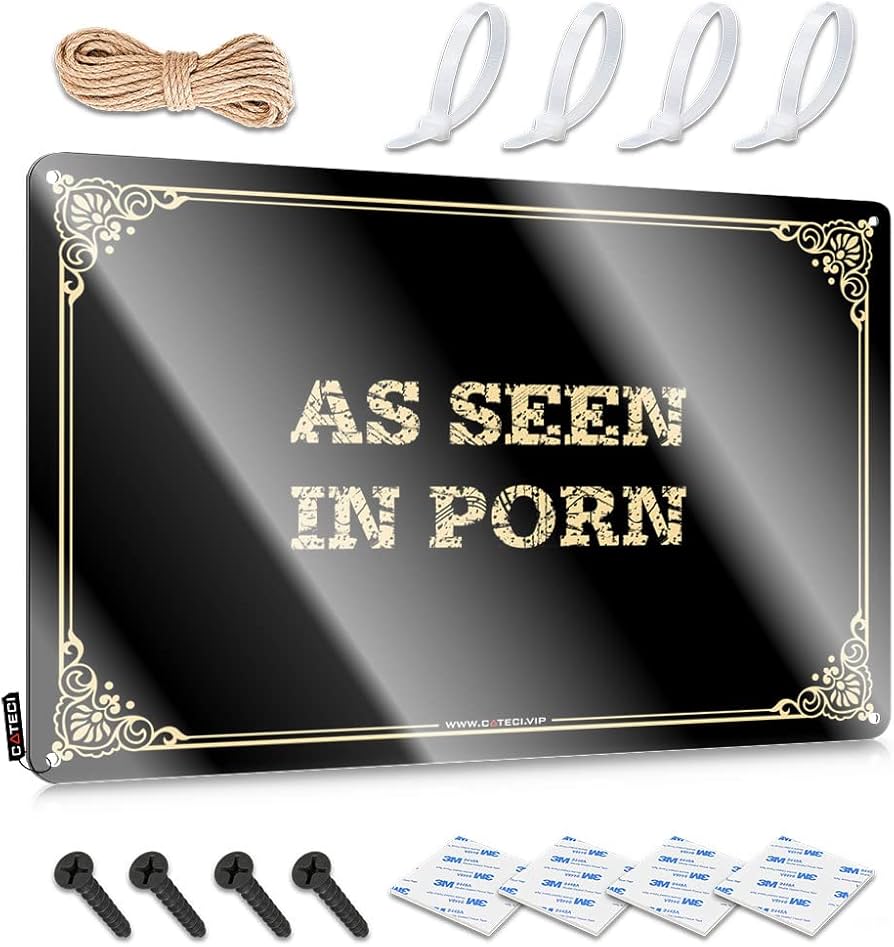 Amazon.com: Signs For Room As Seen In Porn Tin Sign Man Cave ...