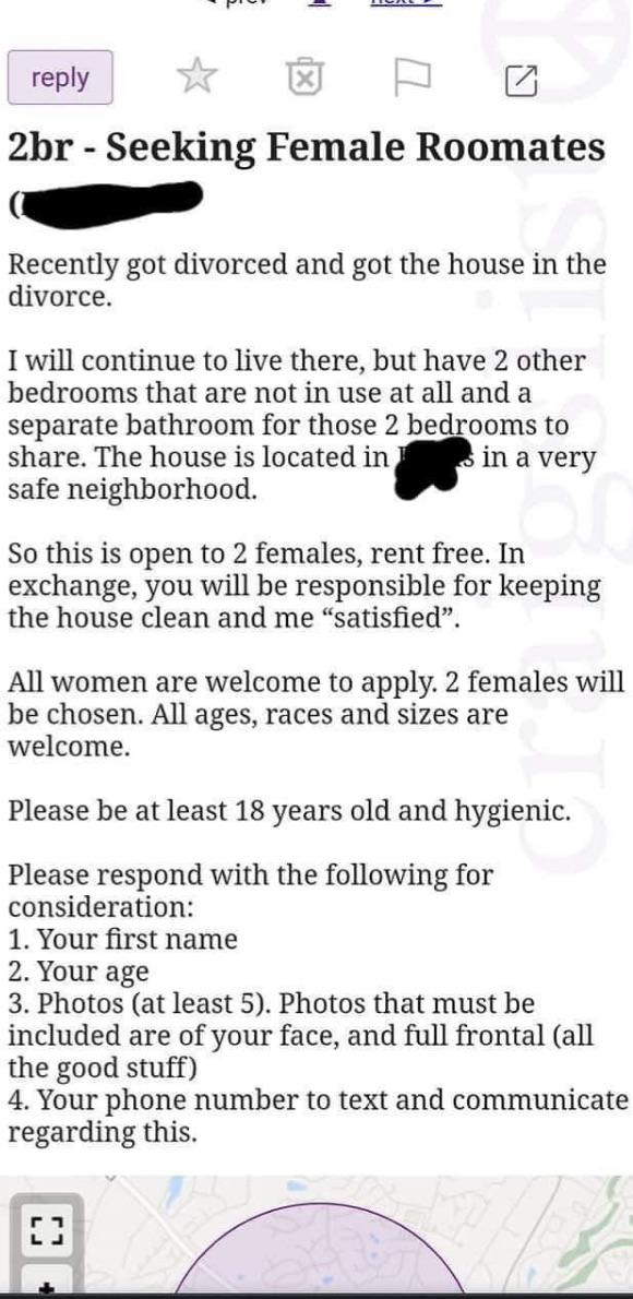 Man wants Sex Maid in exchange for free rent : r/oddlyterrifying