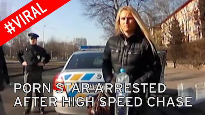 Porn star 'on meth' arrested after leading police on high speed ...