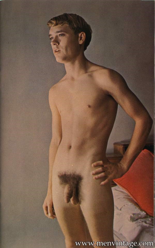 Sexy young nude boys in Hard Time vintage magazine.