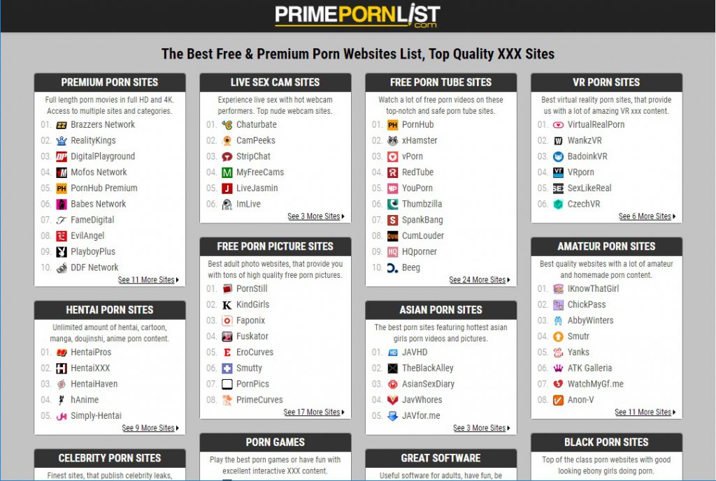 Prime Porn List