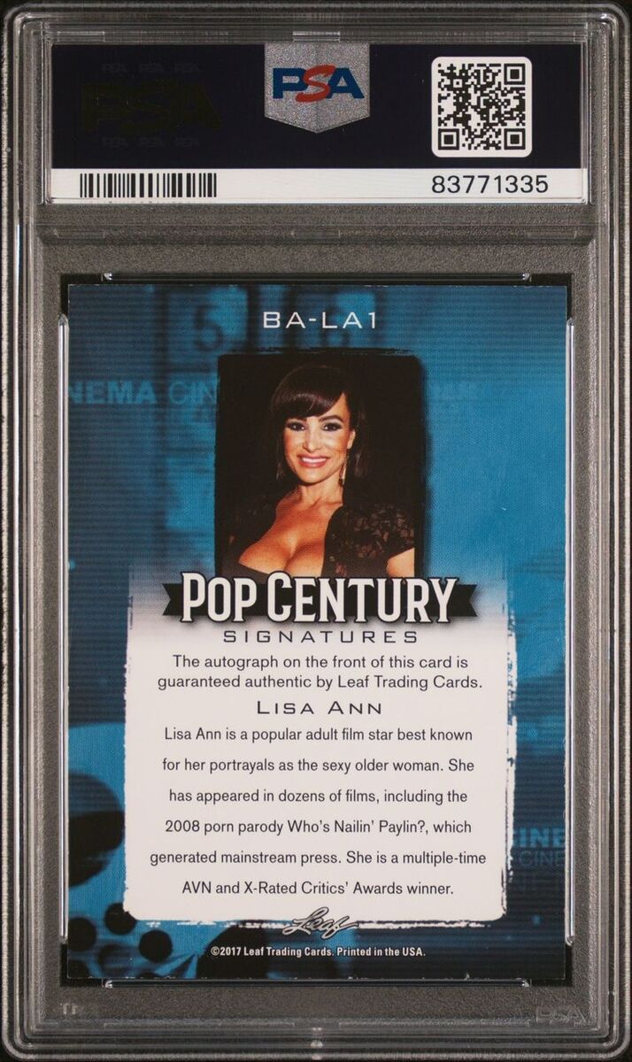 THE GOAT Lisa Ann 2017 Leaf Pop Century Blue RC Rookie Auto #/11 ...