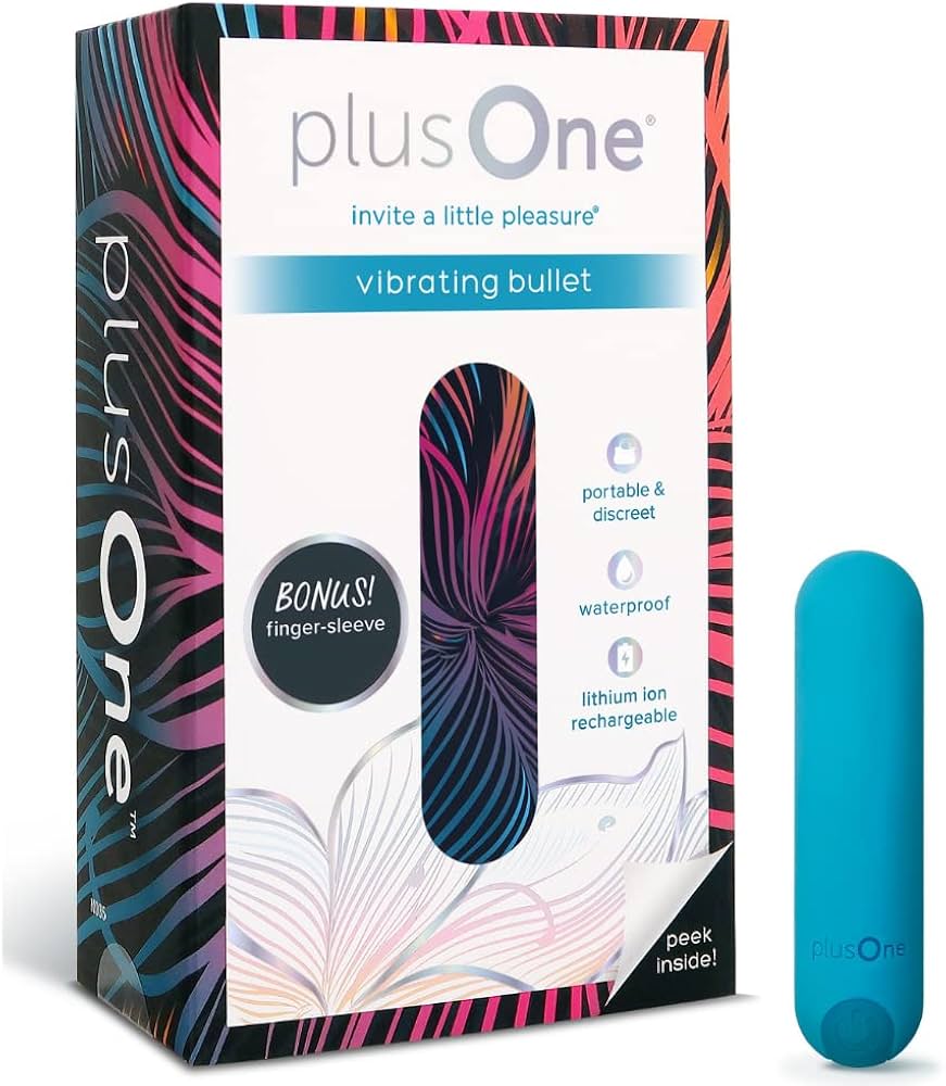 Amazon.com: plusOne Bullet Vibrator for Women with Finger Sleeve ...