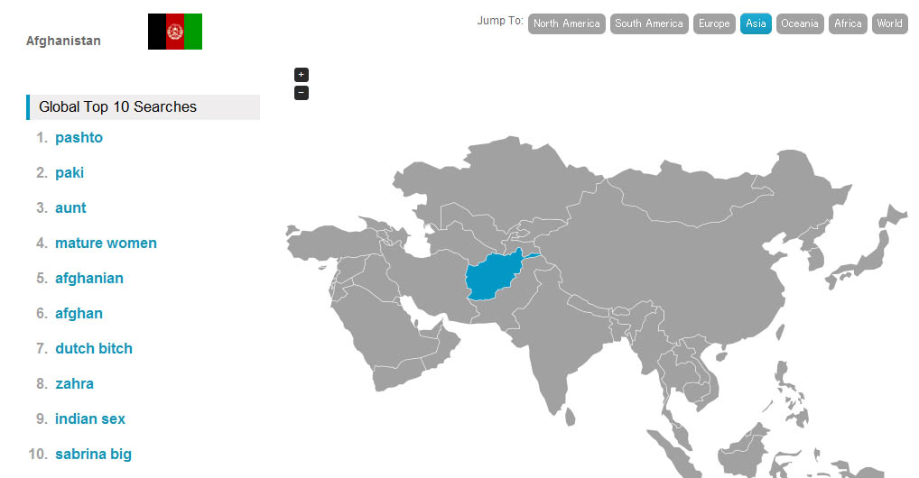 Most Popular Porn Searches By Country - Pop Culture Gallery