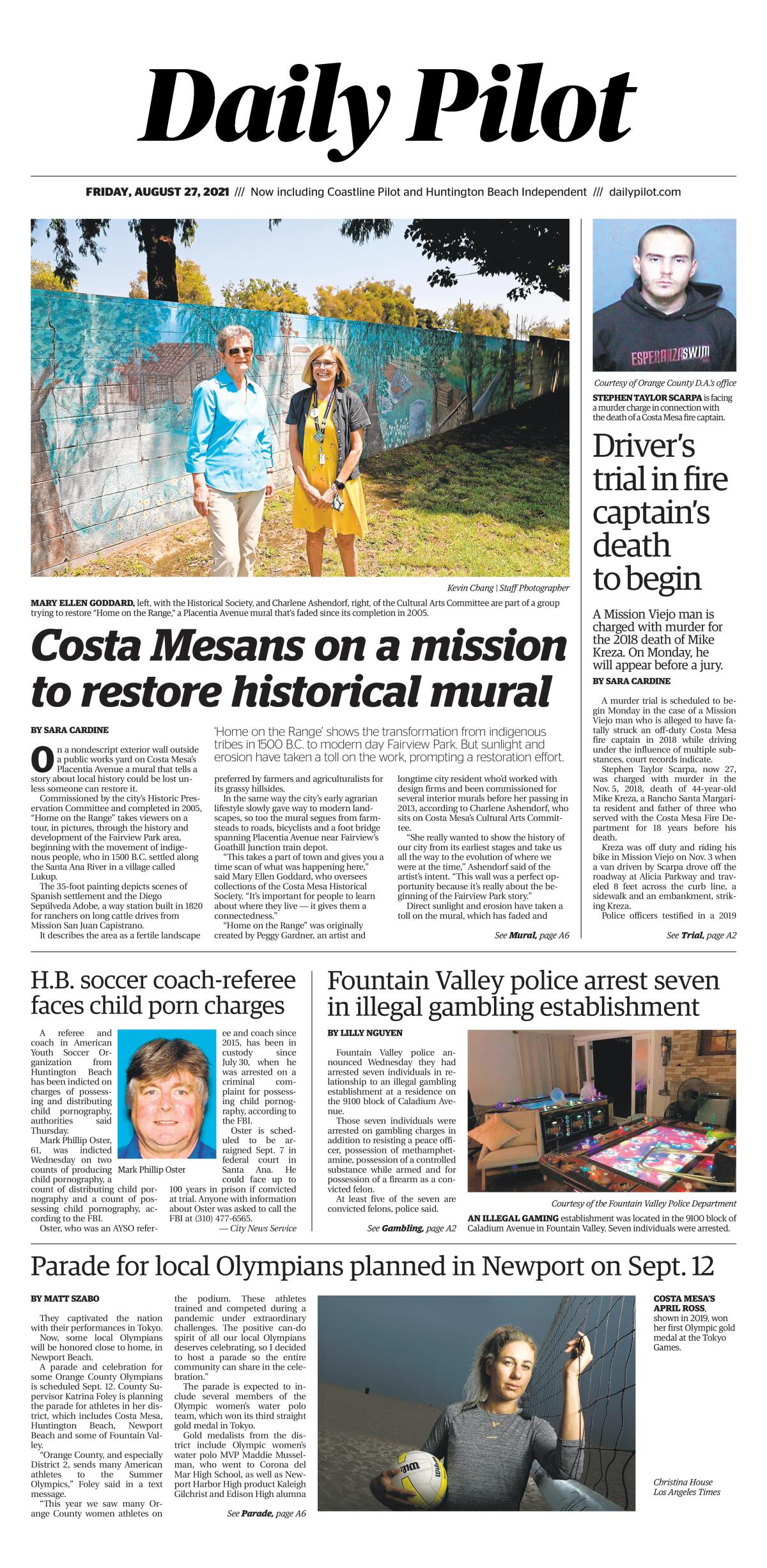 Daily Pilot e-Newspaper: Friday, Aug. 27, 2021 - Los Angeles Times