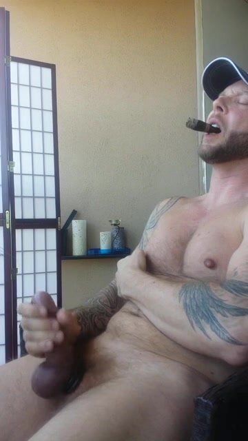 Cigar Masturbate - Patio - ThisVid.com