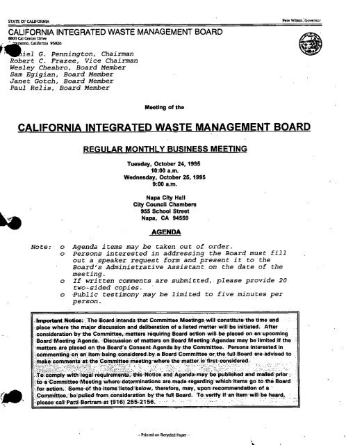 0 - CalRecycle - State of California