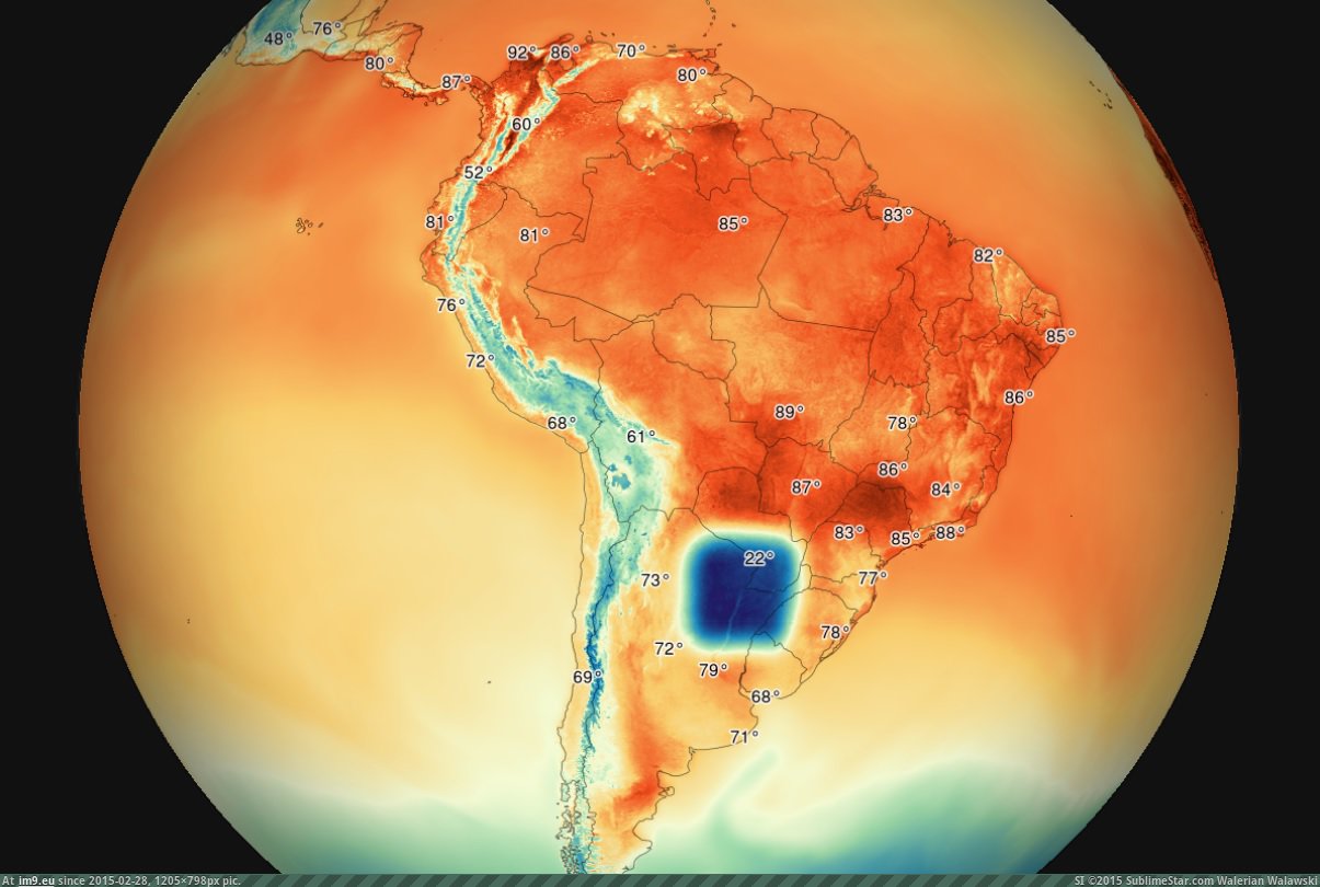 Pic. #Map #South #Northern #Argentina #Temperature #America ...