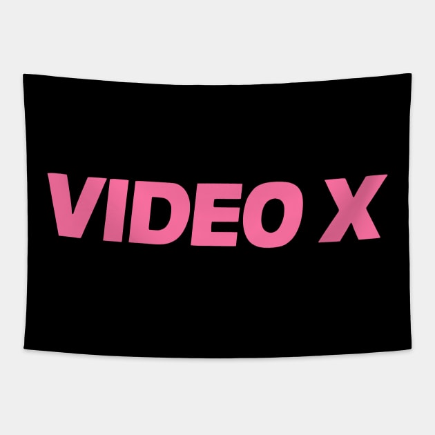 Video X - 80s Porn Mag Logo - Porn Mag Logo - Tapestry | TeePublic