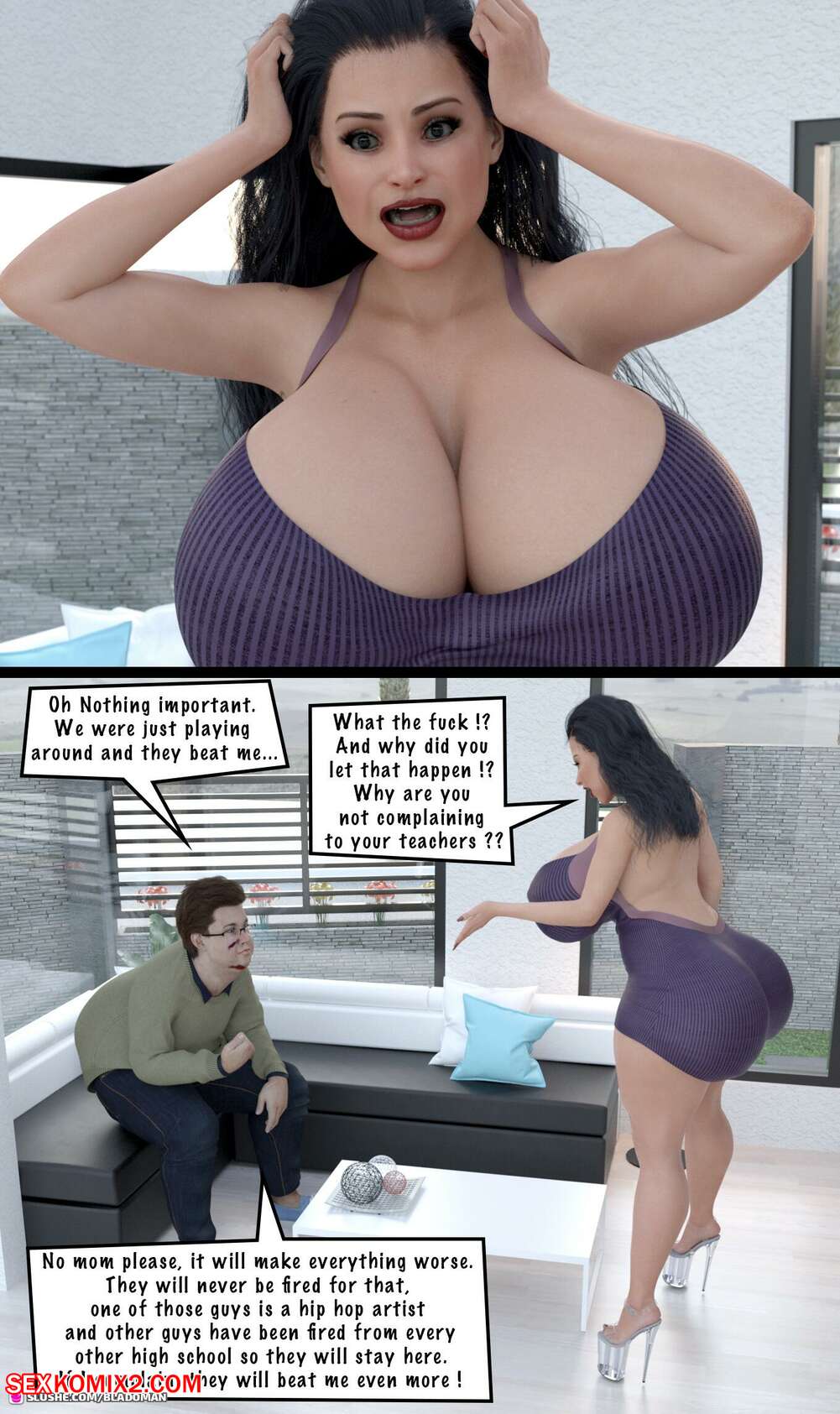 ✅️ Porn comic My Mom Cant Be A Black Cock Slut. Bladoman Sex ...