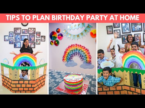 8 Tips to Plan Birthday Party at Home | DIY Birthday Decoration ...