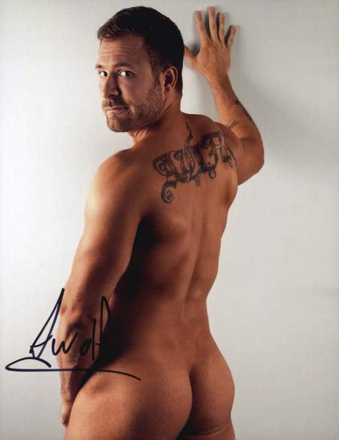 Gay porn star Austin Wolf signed AUTHENTIC 8x10|Stali Cali|