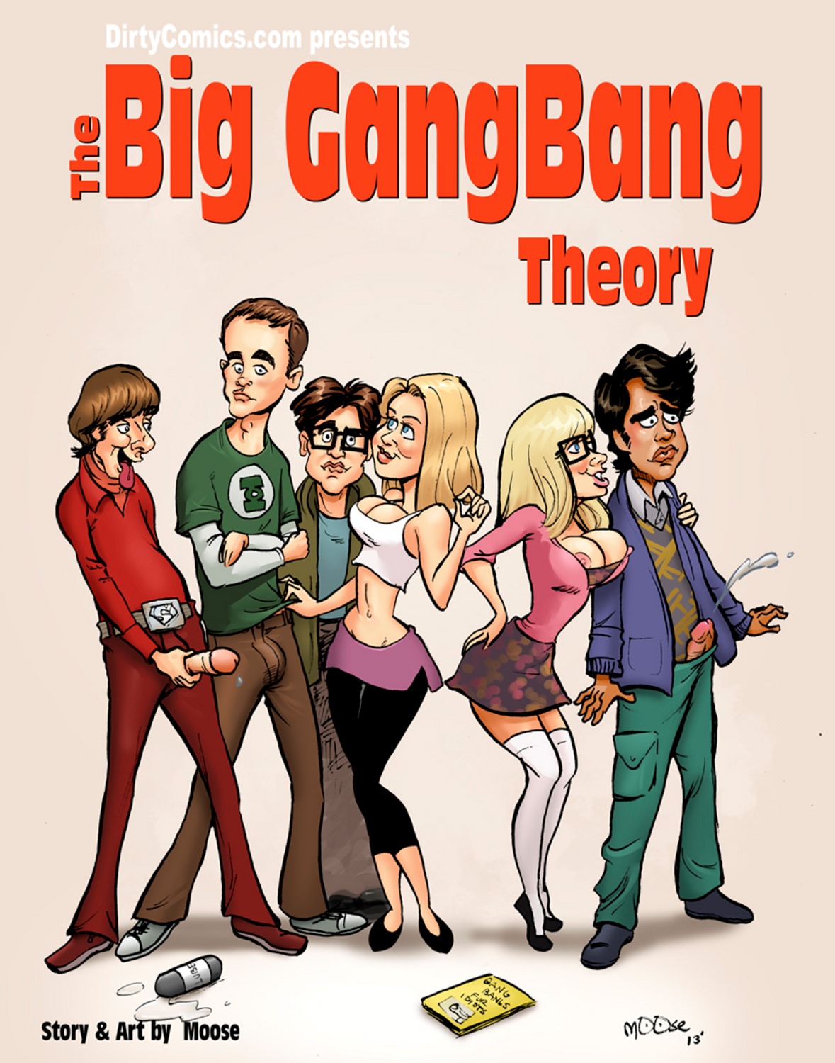 The big gang bang Theory - Interracial Sex Comics