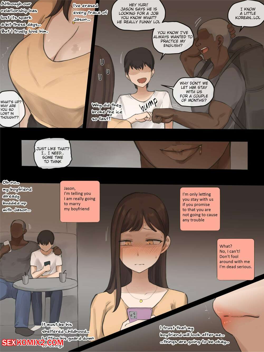 ✅️ Porn comic XBoyfriend. Laliberte Sex comic black guy came ...