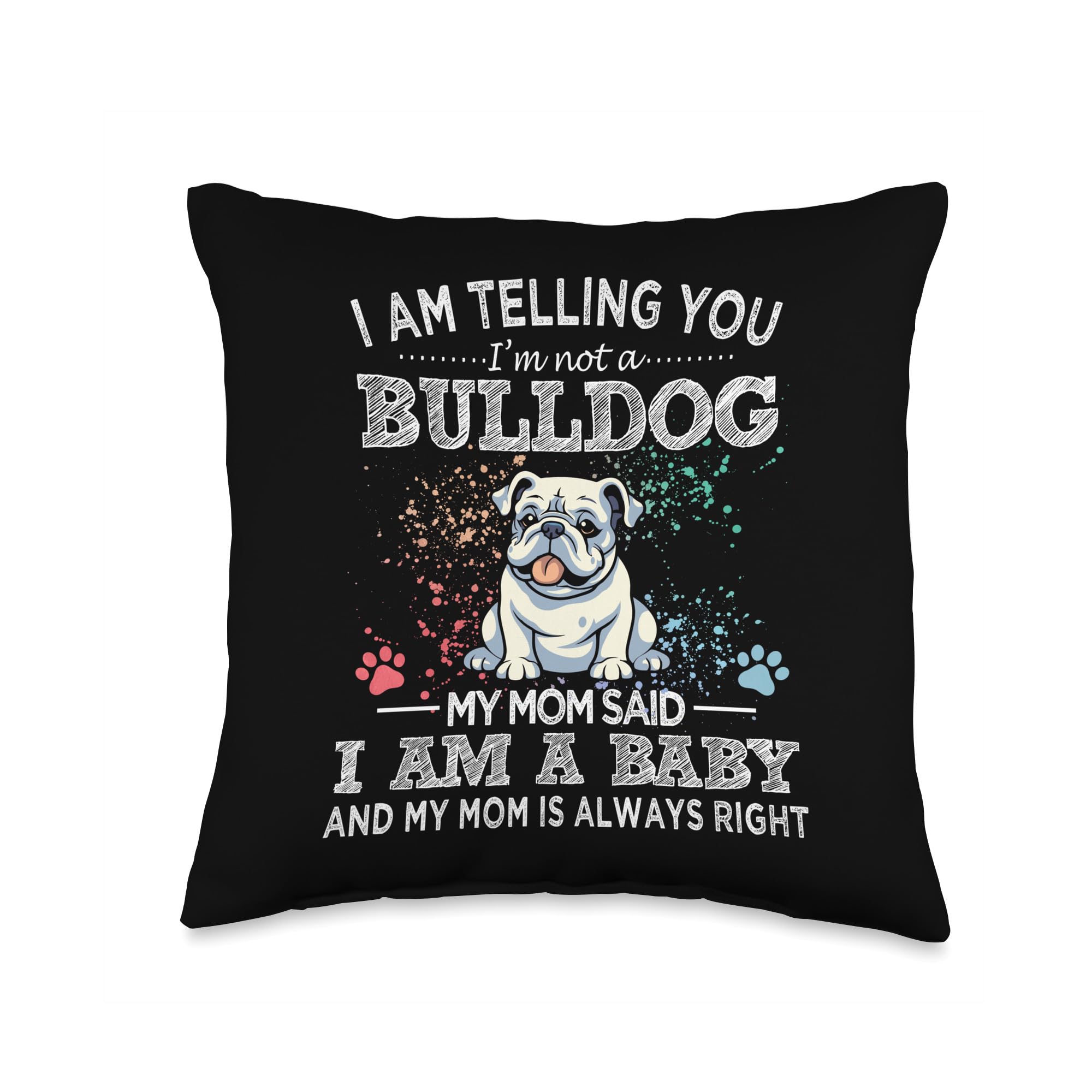 Amazon.com: Funny White English Bulldog Dog Lover Gifts Funny ...