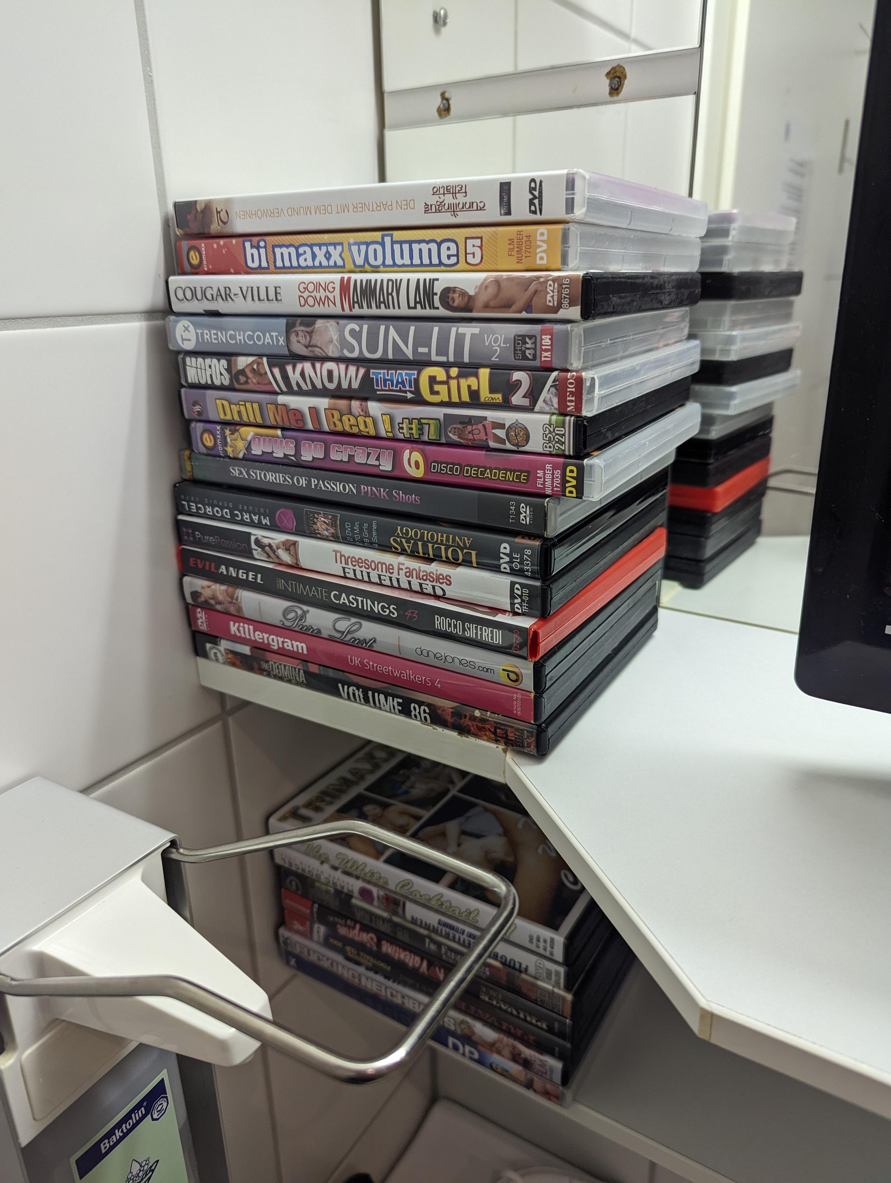 These porn DVDs are provided for donors in the sperm bank. : r ...