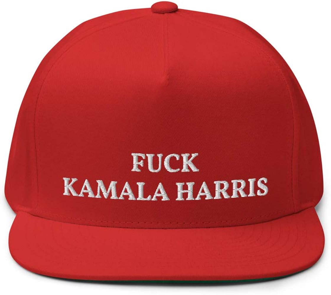 Fuck Kamala Harris Anti Democrat Offensive Embroidered Cap Men ...