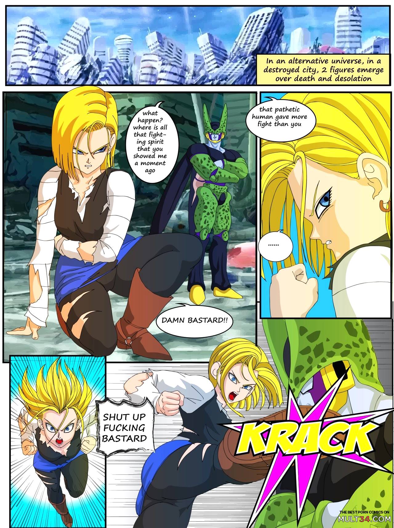 Android 18 vs Cel porn comic - the best cartoon porn comics, Rule ...