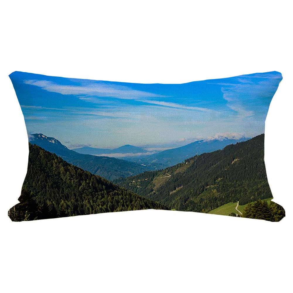 Amazon.com: Pansyhome Lumbar Throw Pillow Cover Tourism Tree Porn ...