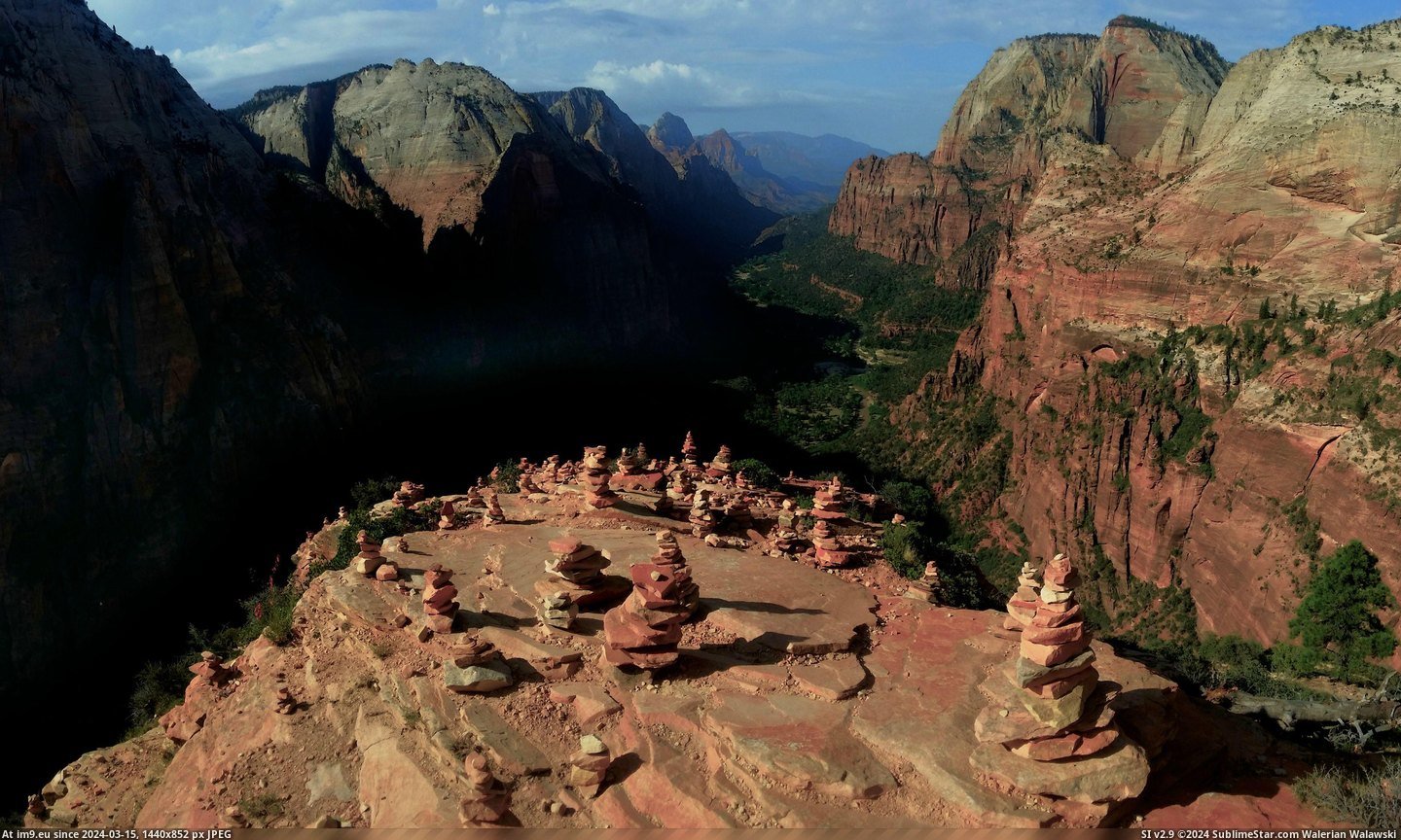 Pic. #Shot #Park #National #Foreground #Balancing #Rocks #Zion ...