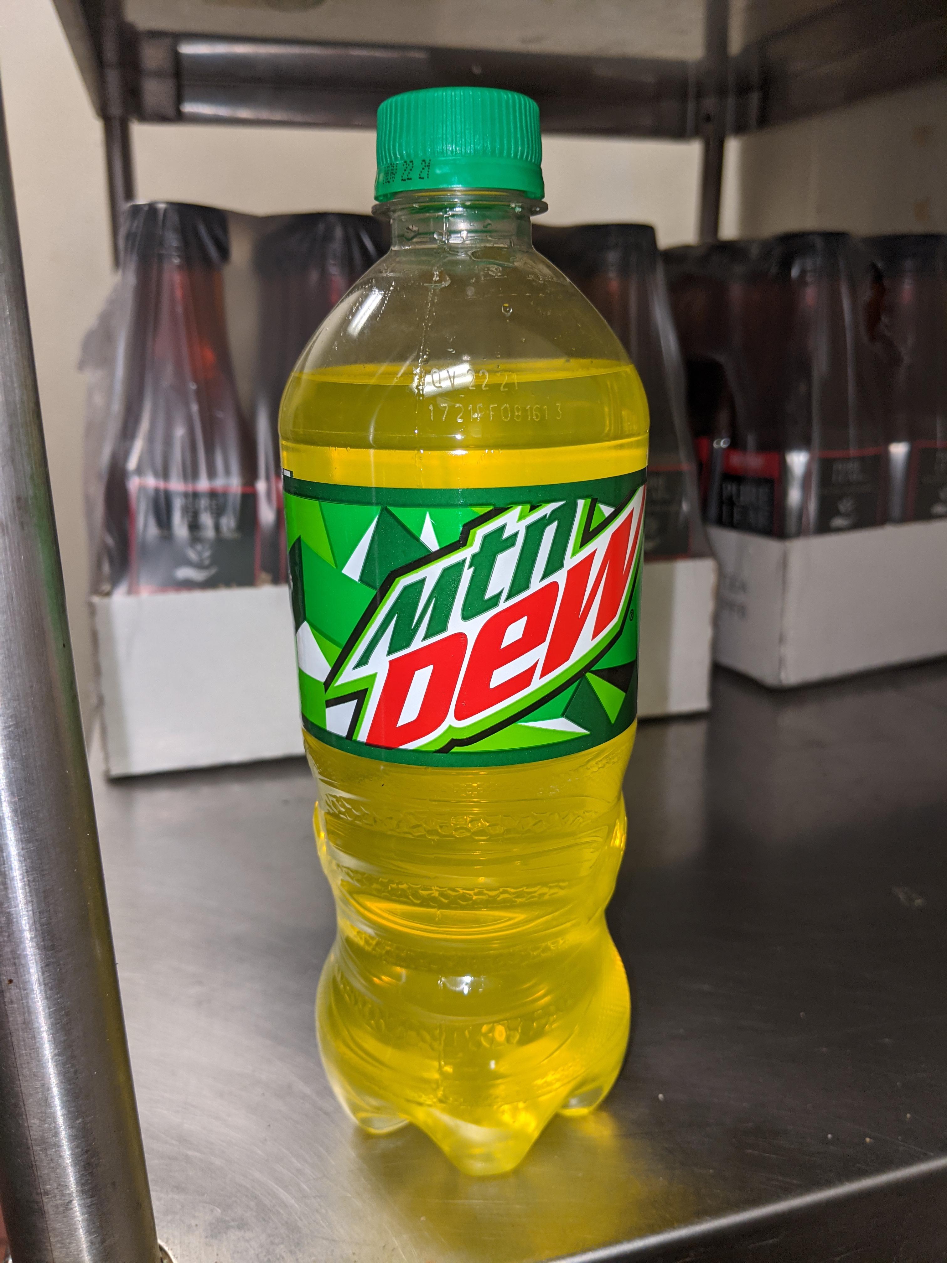 This Mtn Dew that came in a clear bottle : r/mildlyinteresting