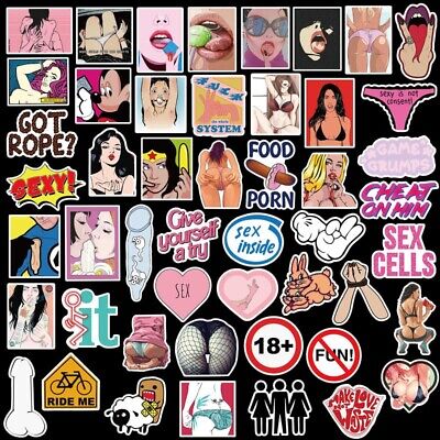 96Pcs Adult Stickers Bomb Vinyl Skateboard Guitar Luggage Sexy ...