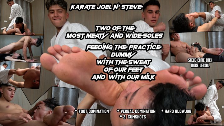 Karate Joel and Steve, Wide masculine soles and dick feeding the ...