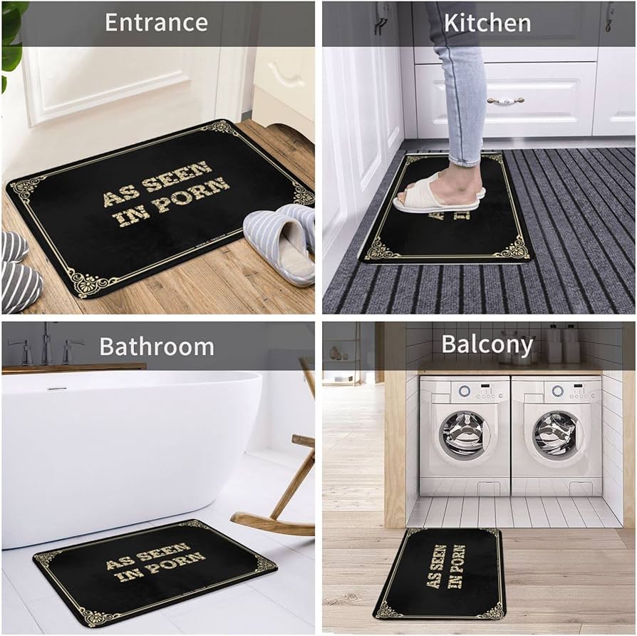 Amazon.com: Dsoluuing Rustic Kitchen Rugs As Seen in Porn Doormat ...