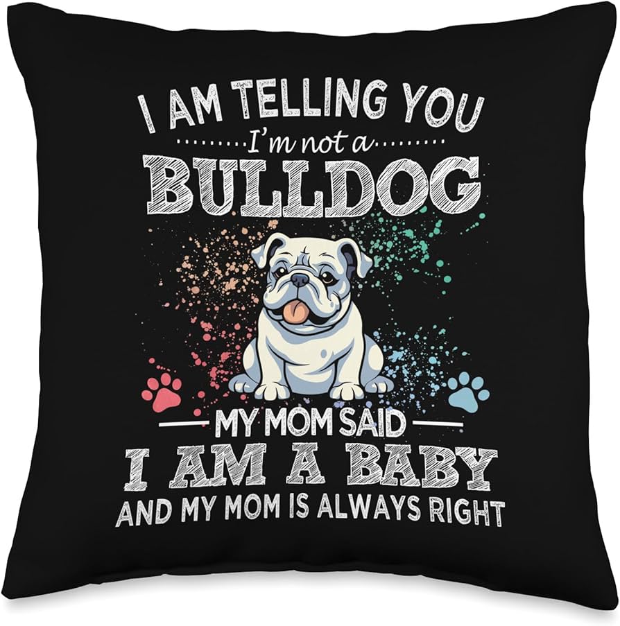 Amazon.com: Funny White English Bulldog Dog Lover Gifts Funny ...