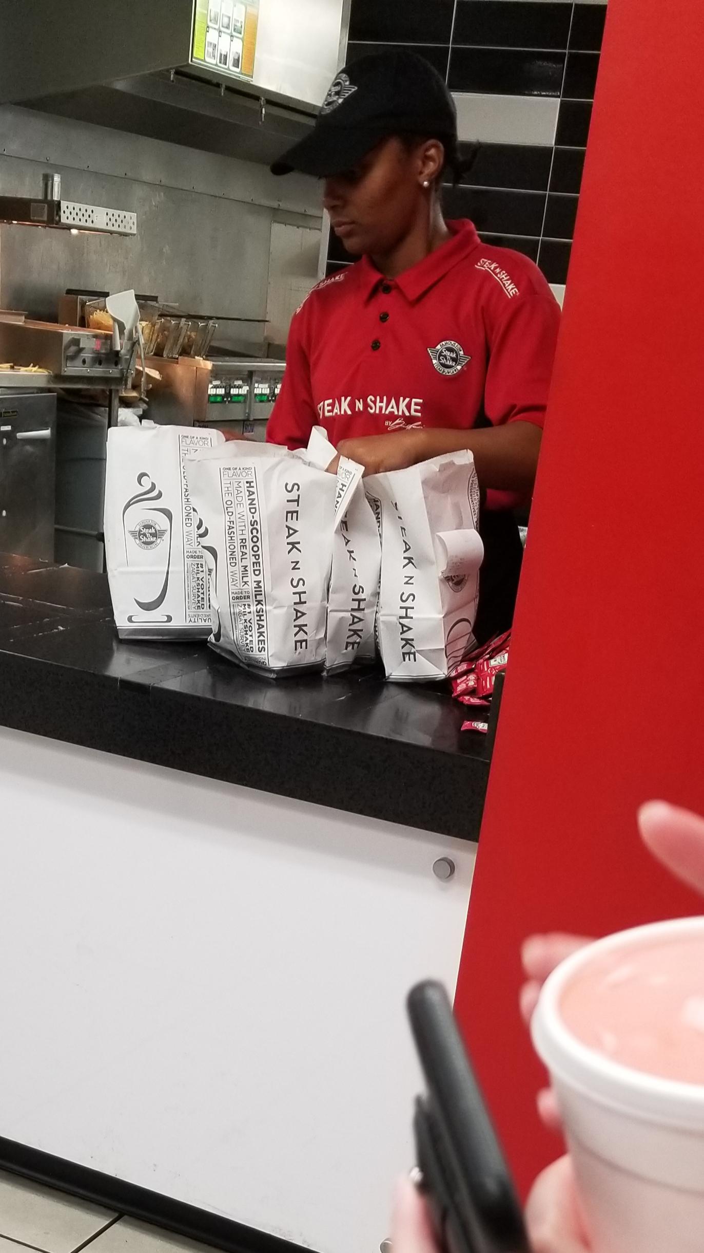 Workers at the on campus Steak n Shake were not wearing masks or ...