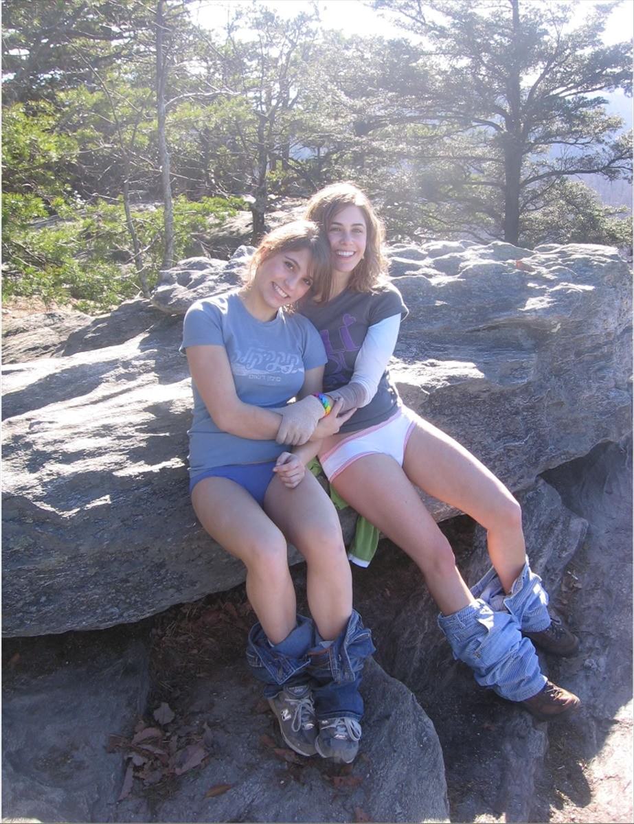 Girls being naughty on the nature trail Porn Pic - EPORNER