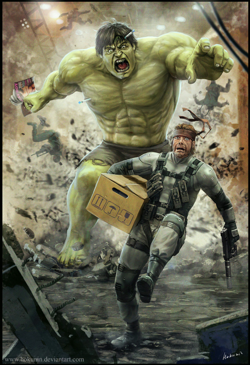 Solid Snake VS Hulk by Hokunin : r/metalgearsolid