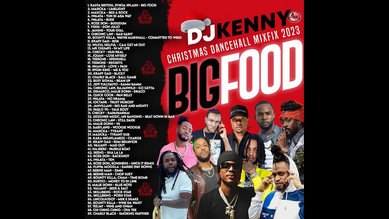 DJ KENNY BIG FOOD CHRISTMAS DANCEHALL MIXFIX 2023 - YouTube