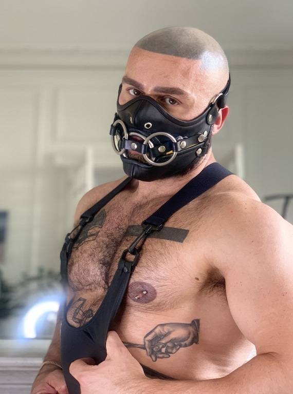 Fetish Leather Face Mask Hannibal 2.0 by Fsman. Francois Sagat Gay ...