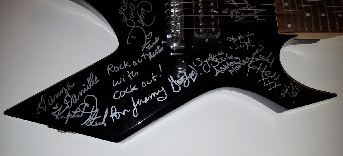 PORN STAR Signed BC Rich Warlock Guitar JENNA JAMESON Tera Patrick ...