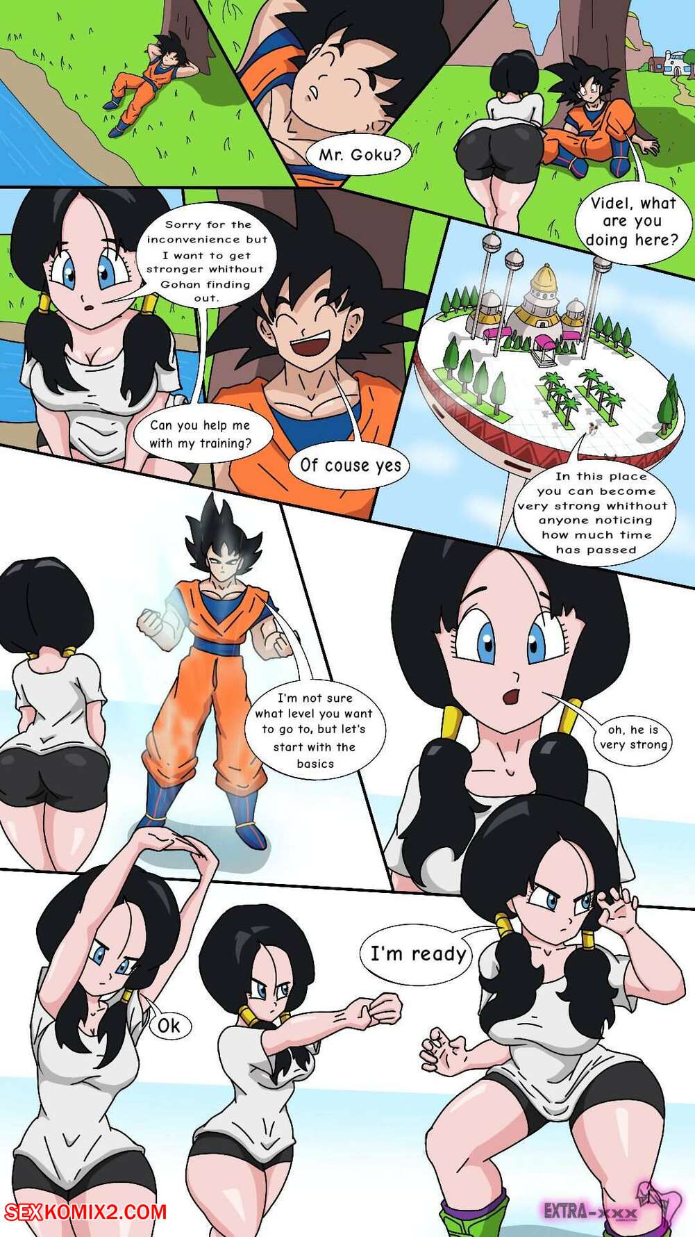 ✅️ Porn comic Videl x Goku. Extranimacion Sex comic sexy ...