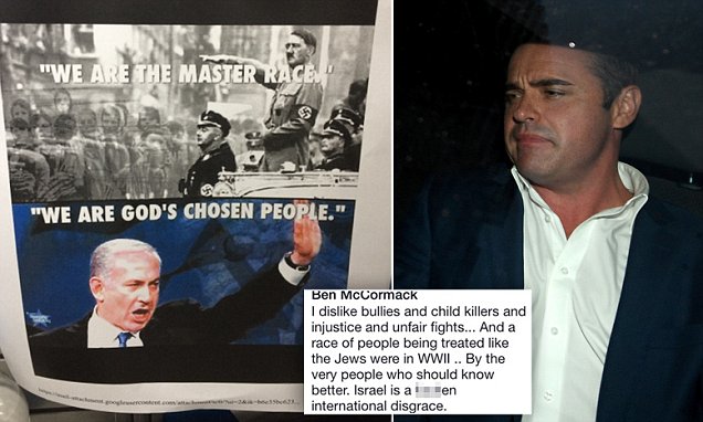 The extremist anti-Israel rantings of Ben McCormack | Daily Mail ...