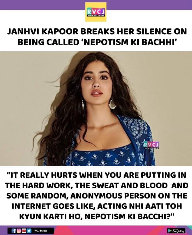 Janhvi Kapoor on being called out for nepotism and lack of acting ...