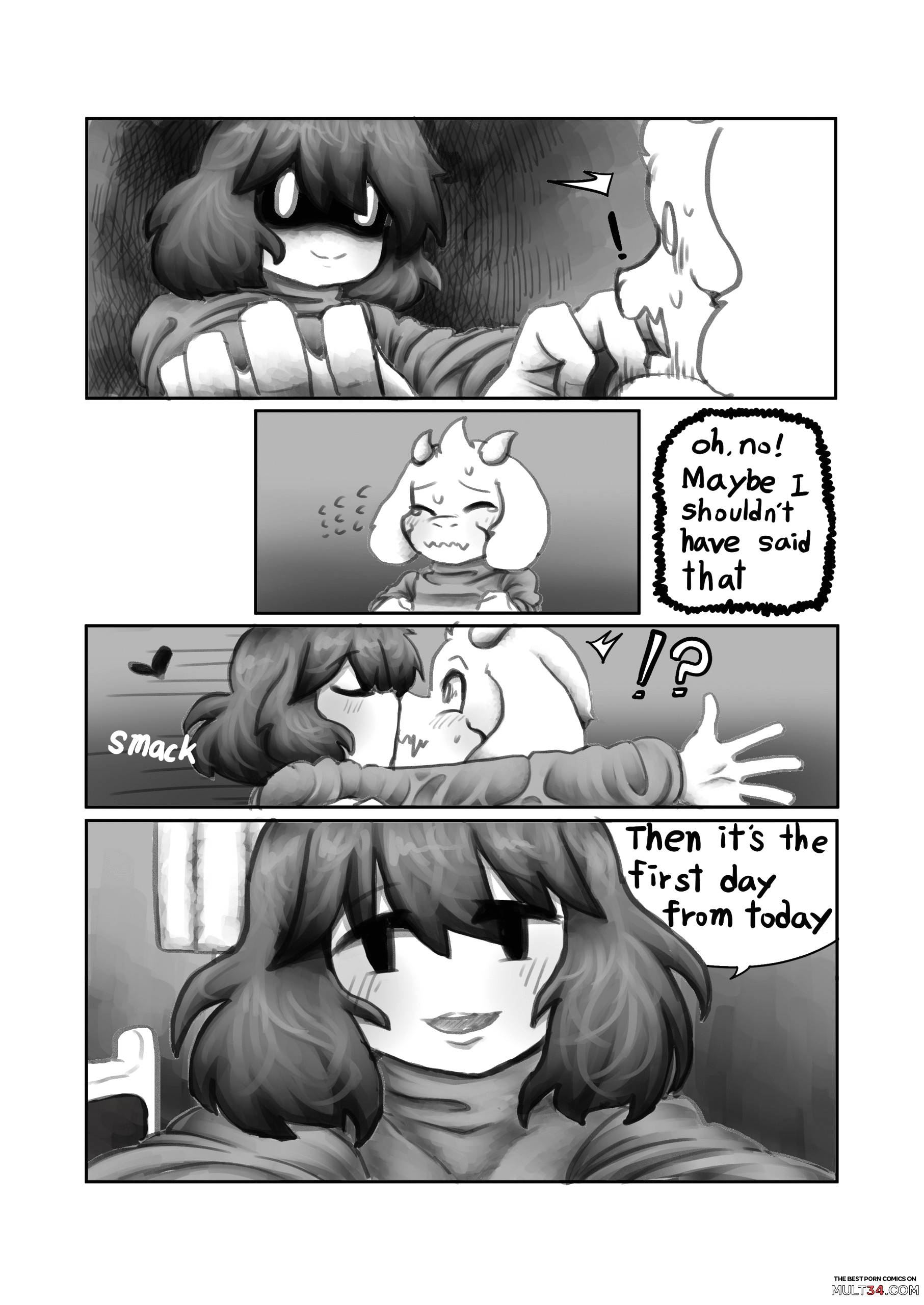 Sans x frisk porn comics - If Happy porn comic