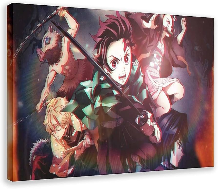 Amazon.com: YOLANCH Anime Poster Kimetsu No Yaiba Porn Posters 1 ...