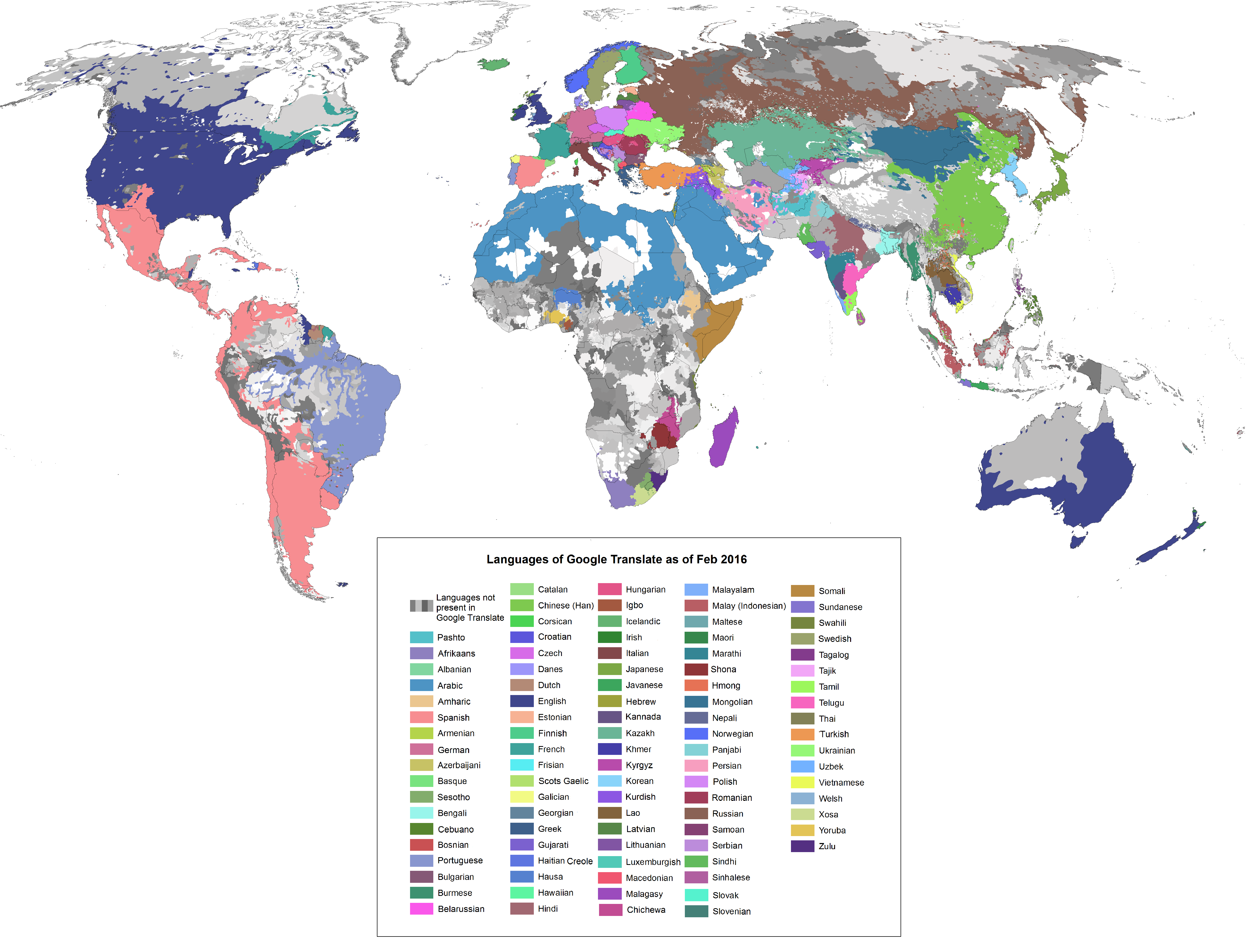 The Languages of Google Translate [4680x3564][OC] : r/MapPorn