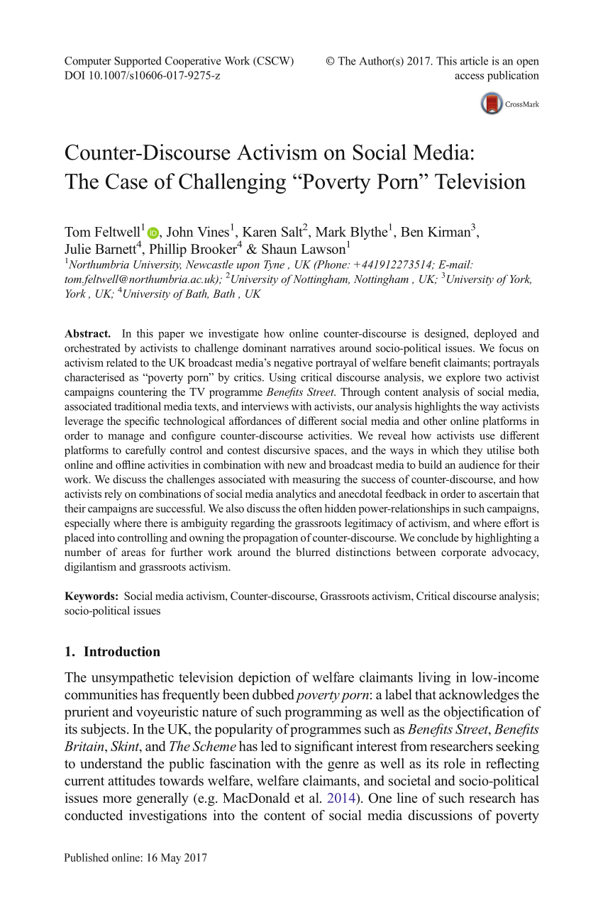 PDF) Counter-Discourse Activism on Social Media: The Case of ...