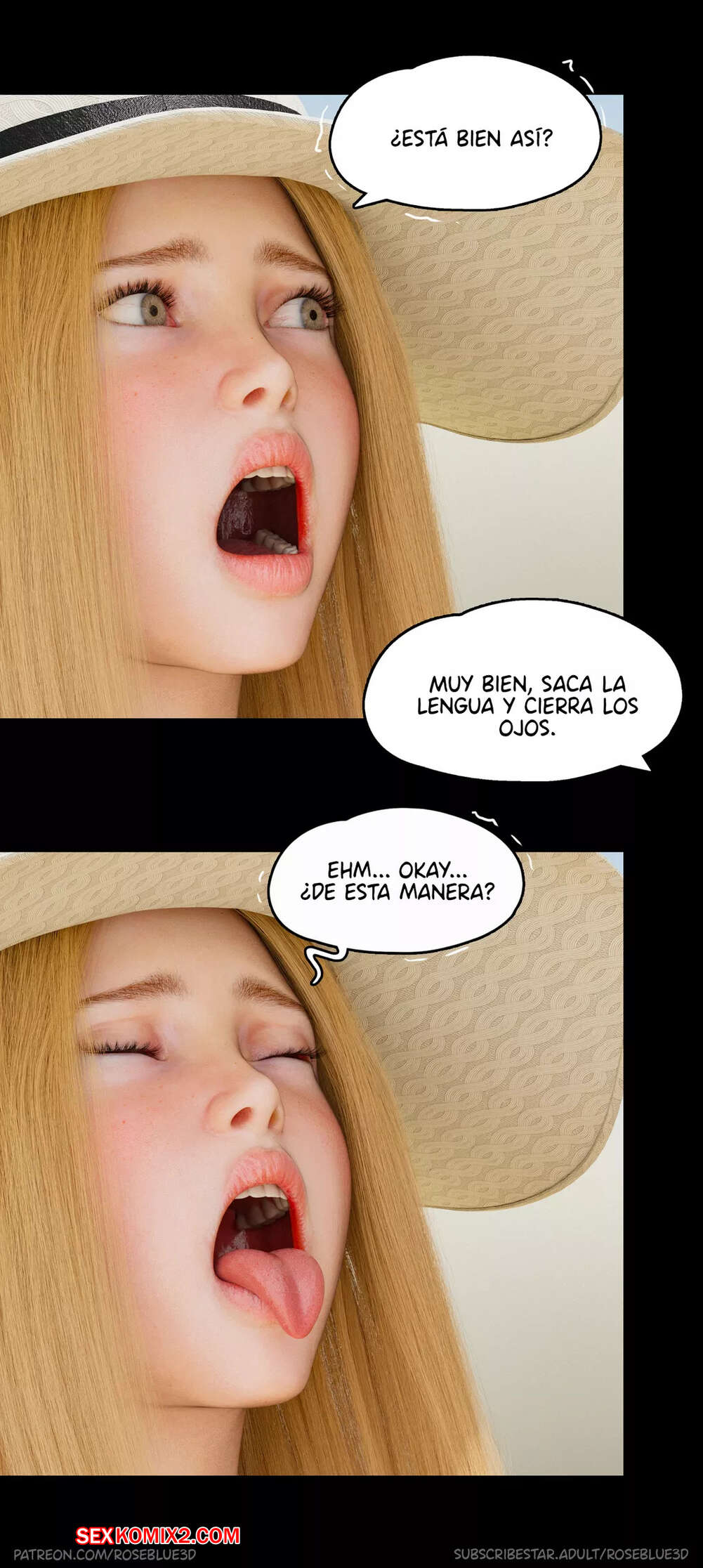 ✅️ Comic porno La VIUDA de mi VECINA. Parte 20. Roseblue3D ...